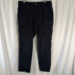 First Tactical Pants Men's 36x34 Black Cargo Utility Belt Loop Cotton Blend